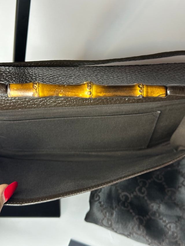 Bolso Gucci Bamboo Marrón Dorado