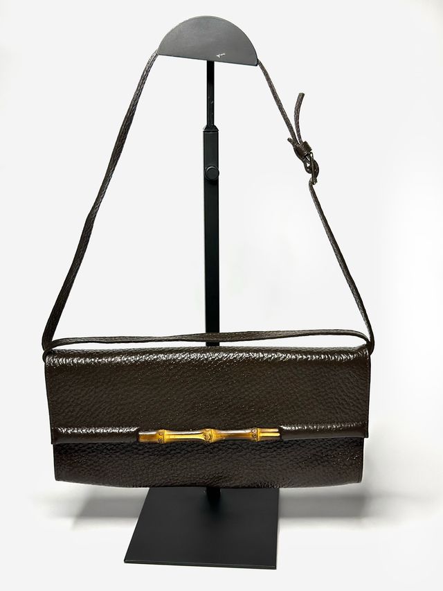 Bolso Gucci Bamboo Marrón Dorado