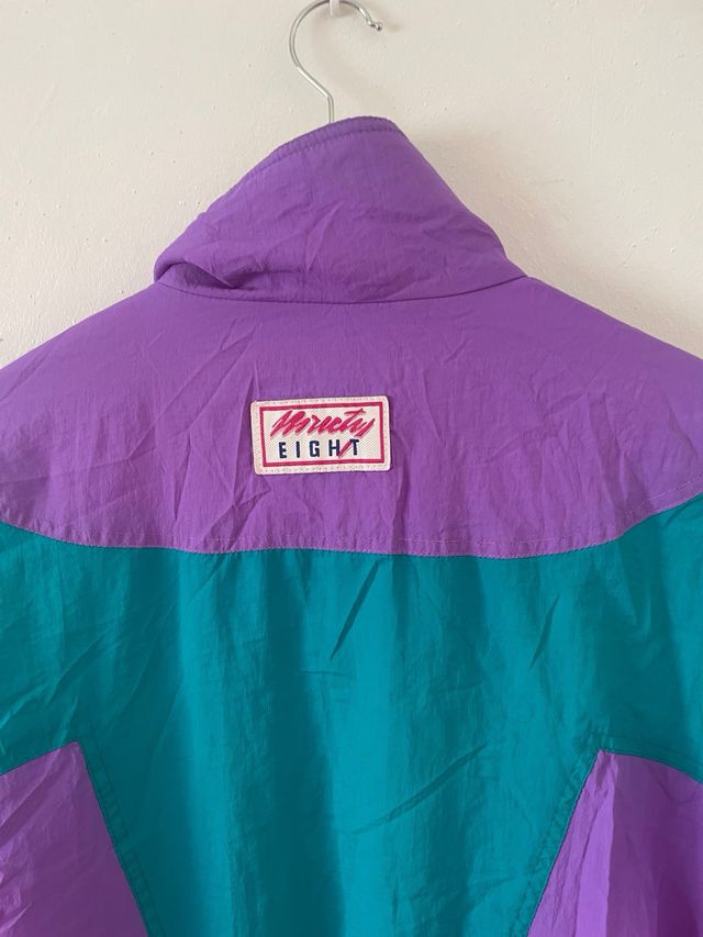 Chaqueta C&A Retro Morado y Verde