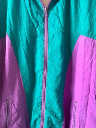 Chaqueta C&A Retro Morado y Verde