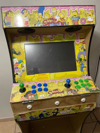 Máquina Arcade Pandora box Vinilo Simpsons Años 80