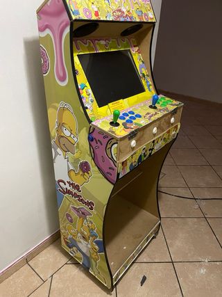Máquina Arcade Pandora box Vinilo Simpsons Años 80