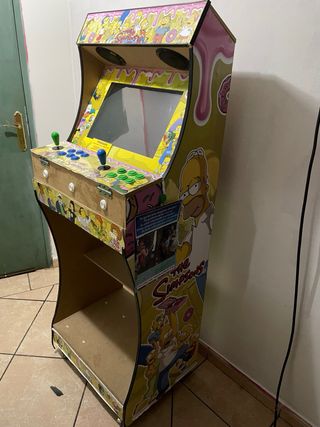 Máquina Arcade Pandora box Vinilo Simpsons Años 80