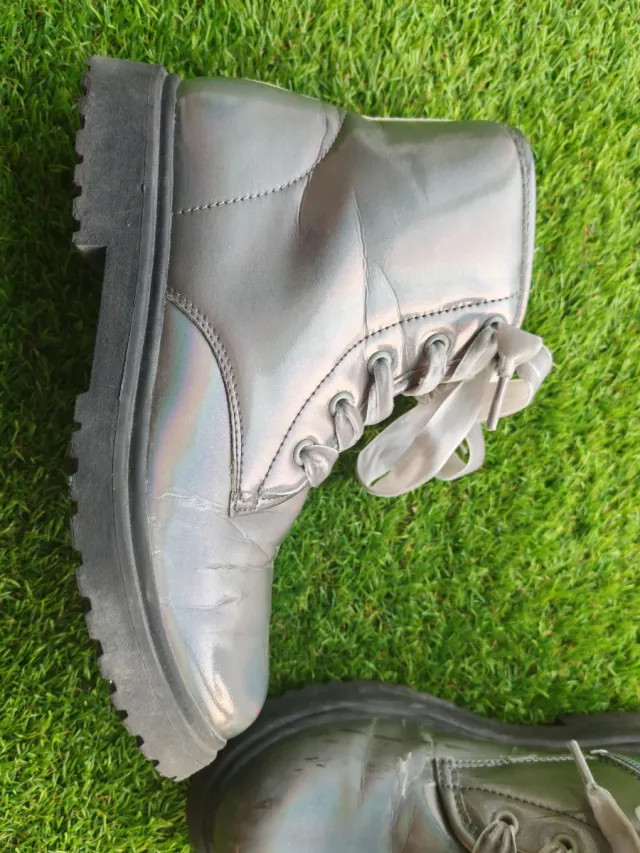 Botas niña talla 34 cremallera y cordones