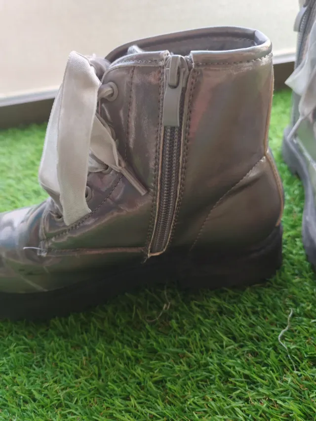 Botas niña talla 34 cremallera y cordones