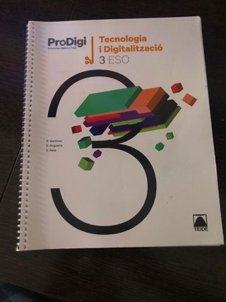 Quadern ProDigi. Tecnologia i Digitalització 3 ESO