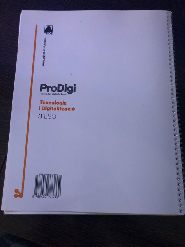 Quadern ProDigi. Tecnologia i Digitalització 3 ESO