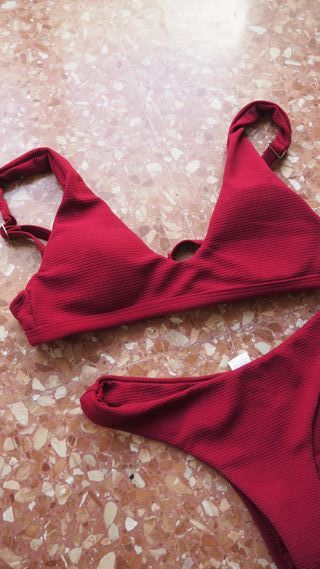 Bikini Rojo Shein Talla S