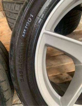 Llantas audi original + neumáticos