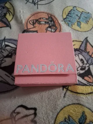 Anillo Pandora Corazón Rosa y Plata