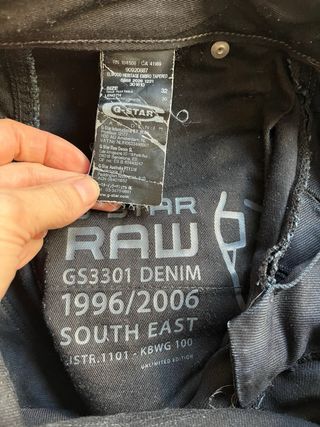 Pantalón G-Star RAW Talla S Negro