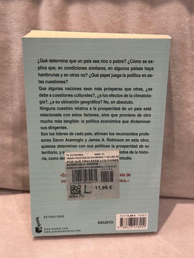 Por qué fracasan los países Libro
