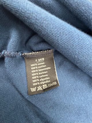 Polo Lacoste Azul Logo Blanco Talla M