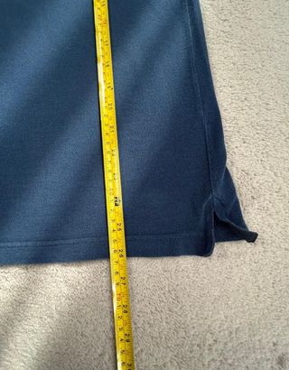 Polo Lacoste Azul Logo Blanco Talla M