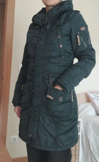 Parka Khujo azul petróleo-verde (Talla M)