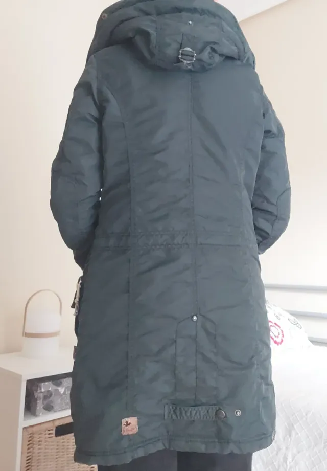 Parka Khujo azul petróleo-verde (Talla M)