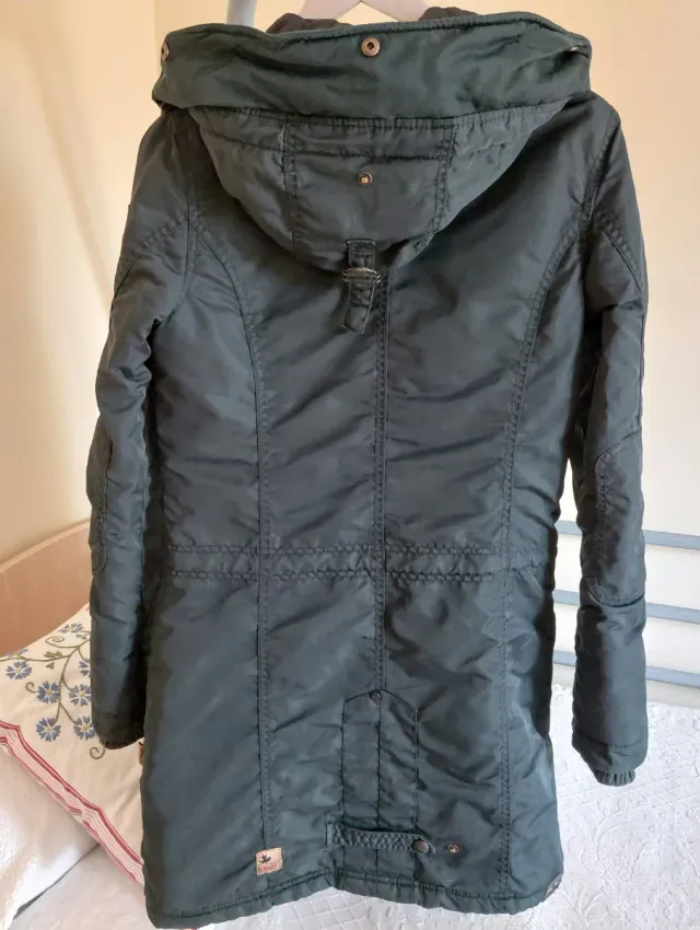 Parka Khujo azul petróleo-verde (Talla M)