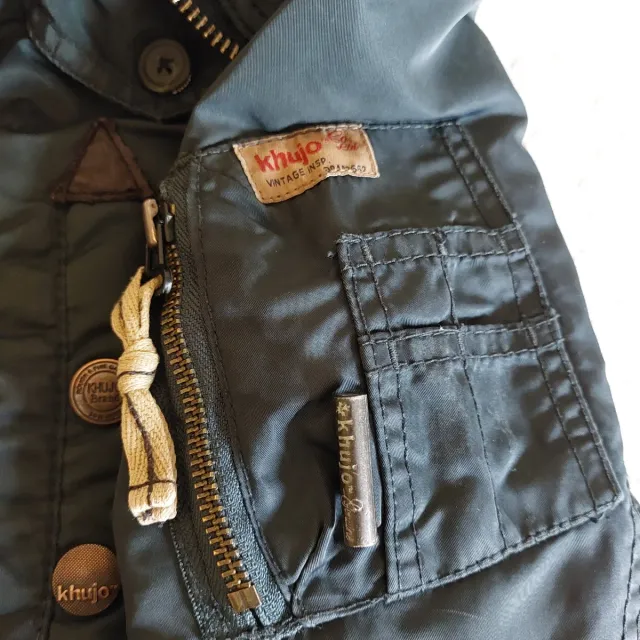Parka Khujo azul petróleo-verde (Talla M)