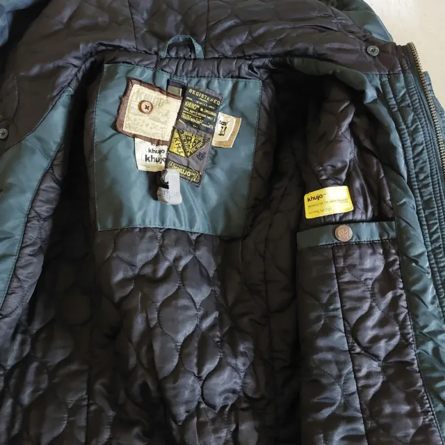 Parka Khujo azul petróleo-verde (Talla M)