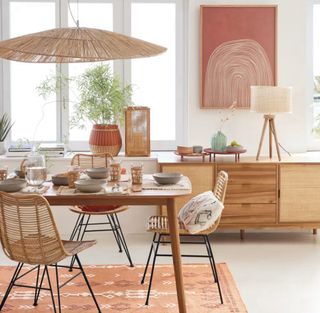 Aparador Maison du Monde Madera y Rejilla