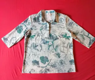 Blusa Mujer Talla 44 Estampada Nueva