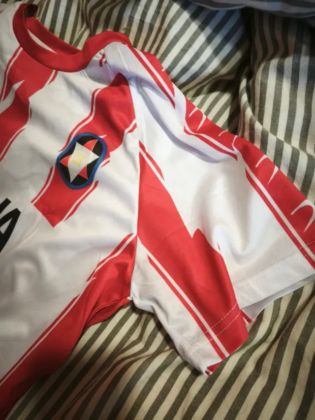 Camiseta Rasan CD Logroñés Roja/Blanca Talla S