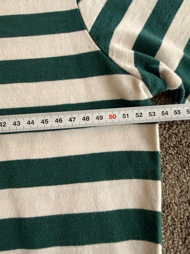 Camiseta Guess Rayas Verdes Talla M Retro Vintage