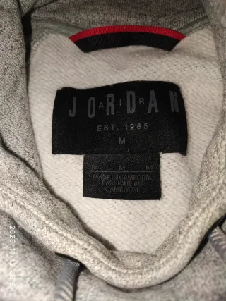 Sudadera Jordan Hombre Gris