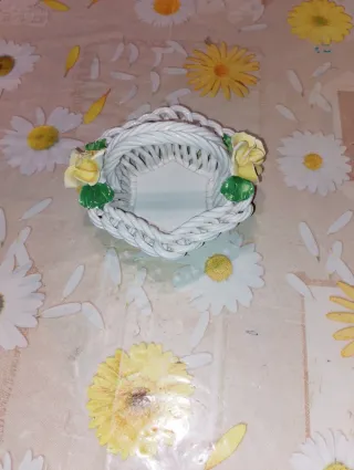 Cestino ceramica Bassano fiori