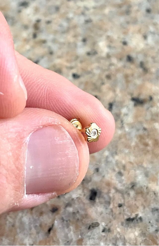 Pendientes Oro 1ª Ley Flor