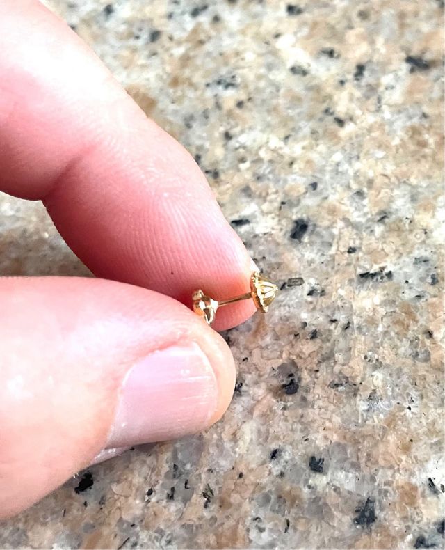 Pendientes Oro 1ª Ley Flor