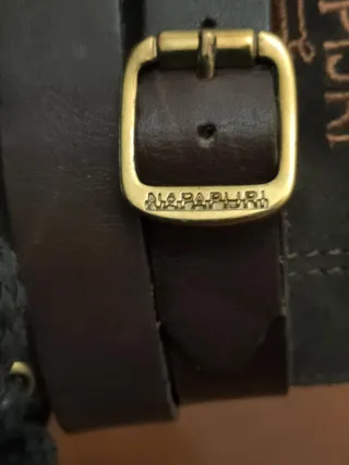 Stivaletti Napapijri Pelle Marrone Zip e Lacci