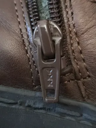 Stivaletti Napapijri Pelle Marrone Zip e Lacci