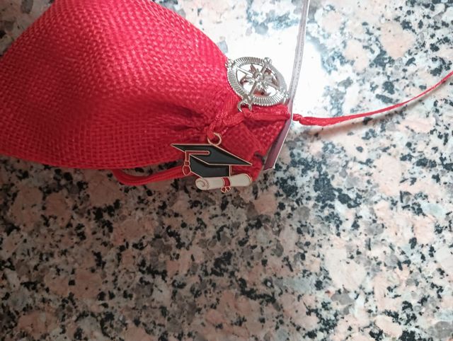 17 Bomboniere Laurea Rosse con Decorazioni