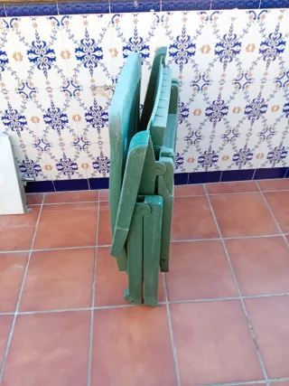 Hamaca de resina verde