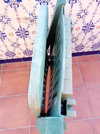 Hamaca de resina verde