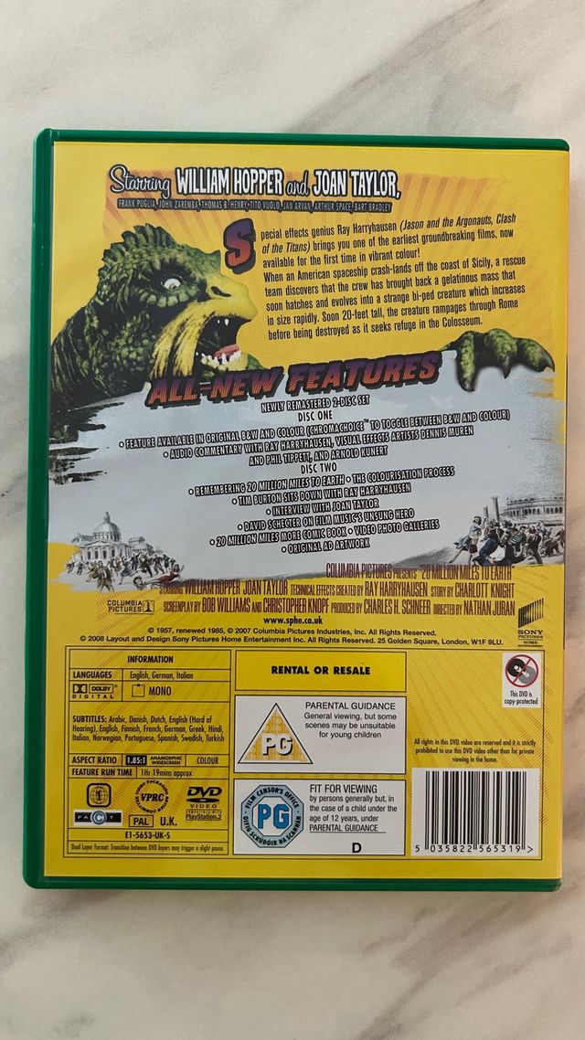 Pack DVD Ray Harryhausen Collection