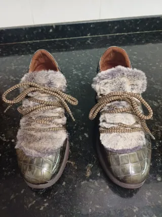 Zapatos Hispanitas invierno piel y pelo