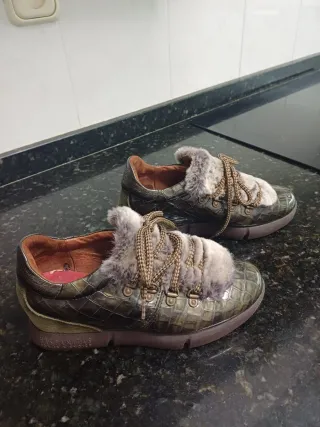 Zapatos Hispanitas invierno piel y pelo