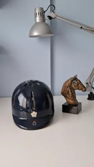 Casco equitación Fouganza azul marino