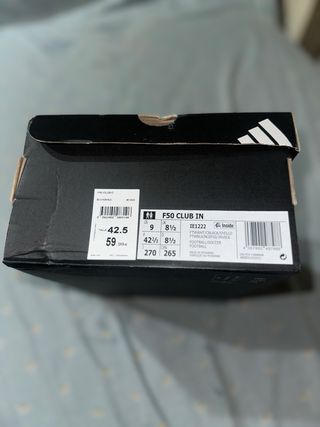 Tenis de Futbol Sala Adidas Blancos y Amarillos