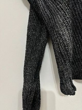 Maglia Wild Flower brillantinata Nera Taglia M