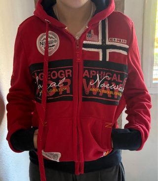 Sudadera Geographical Norway cremallera mujer