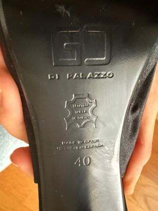 Zapatos Di Palazzo T.40 - Suela de Cuero - Made in