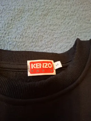KENZO Jersey sudadera Kenzo Negro con Tigre Rosa