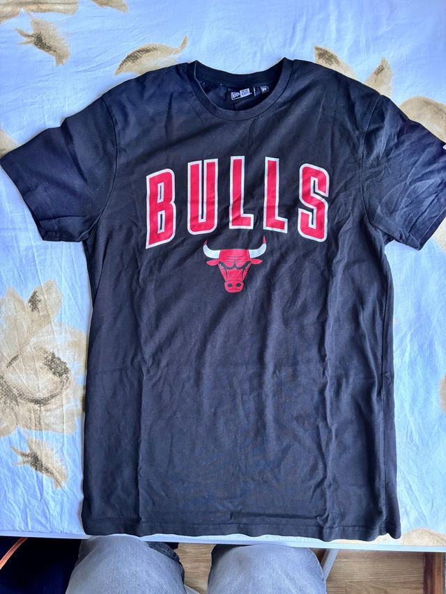 Camiseta New Era Chicago Bulls Negra