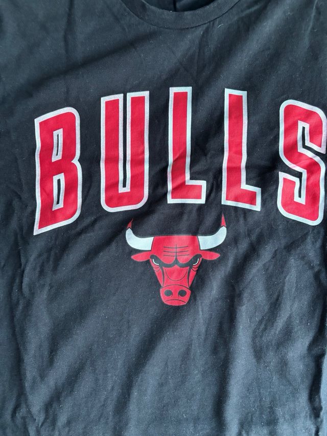 Camiseta New Era Chicago Bulls Negra