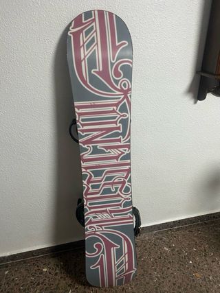 Tabla de Snowboard con Fijaciones