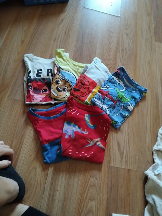 Lote 6 Camisetas Niño Estampadas.