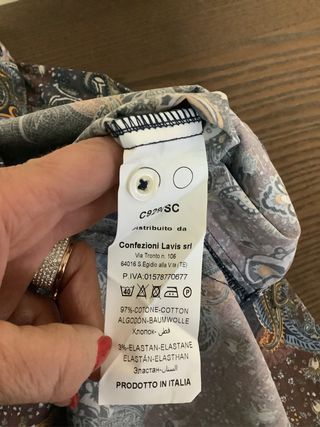 Camicia uomo fantasia cotone